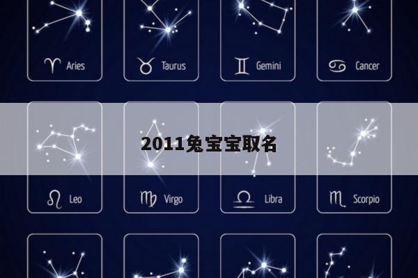 2011兔宝宝取名